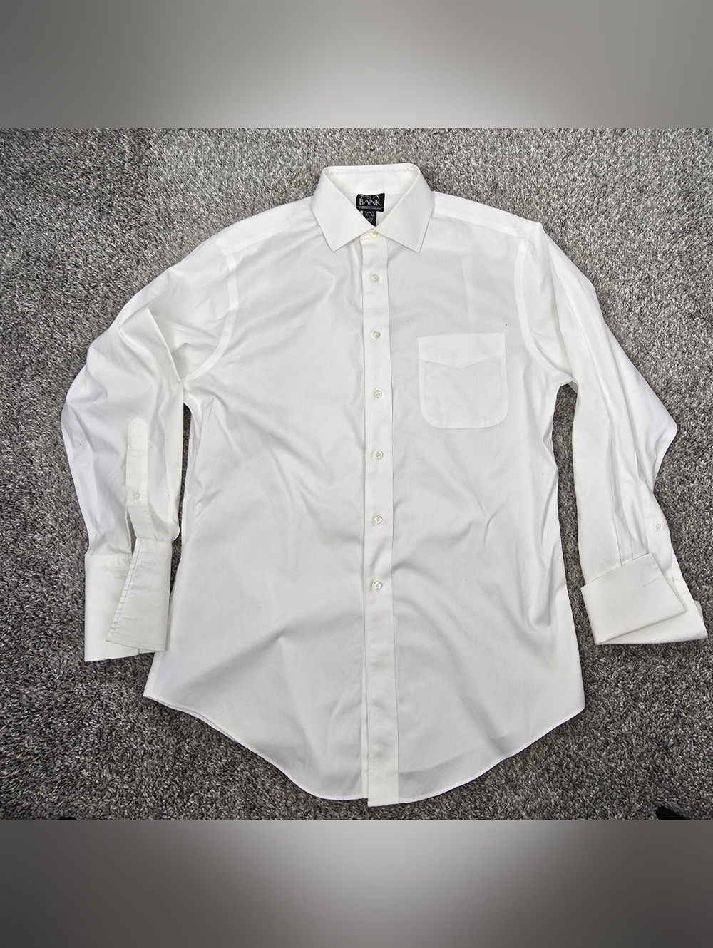 Jos. A. Bank Traveler's Collection Tailored Fit Preppy Dress Shirt sz 15.5-32